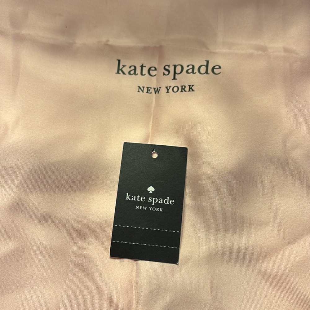 Kate Spade Canvas Jett Beach Time 2 Way Tote Green/White NWT - Picture 11 of 11